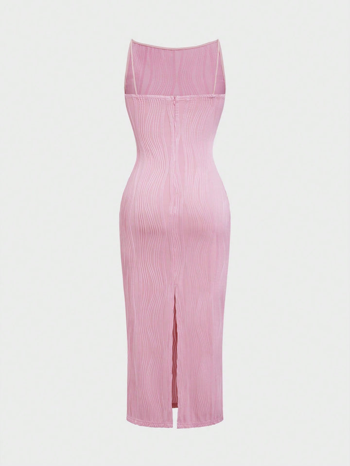 Rochie midi SHEIN, roz