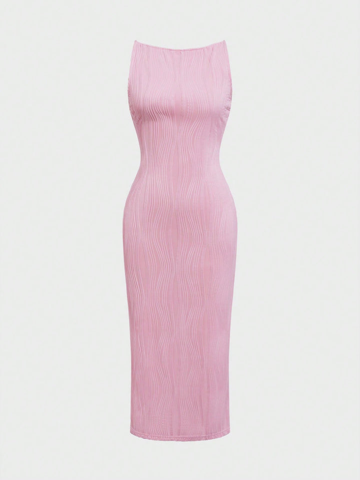 Rochie midi SHEIN, roz