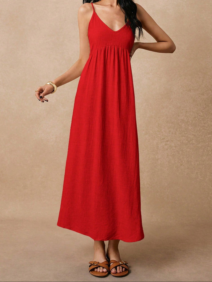 SHEIN maxi ruha, piros