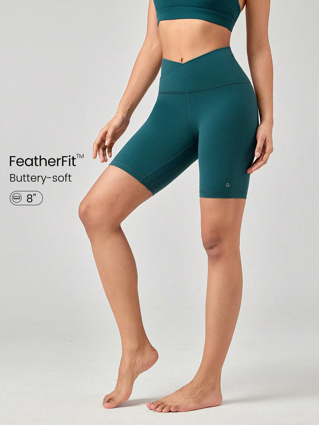 Pantaloni scurți SHEIN, verde