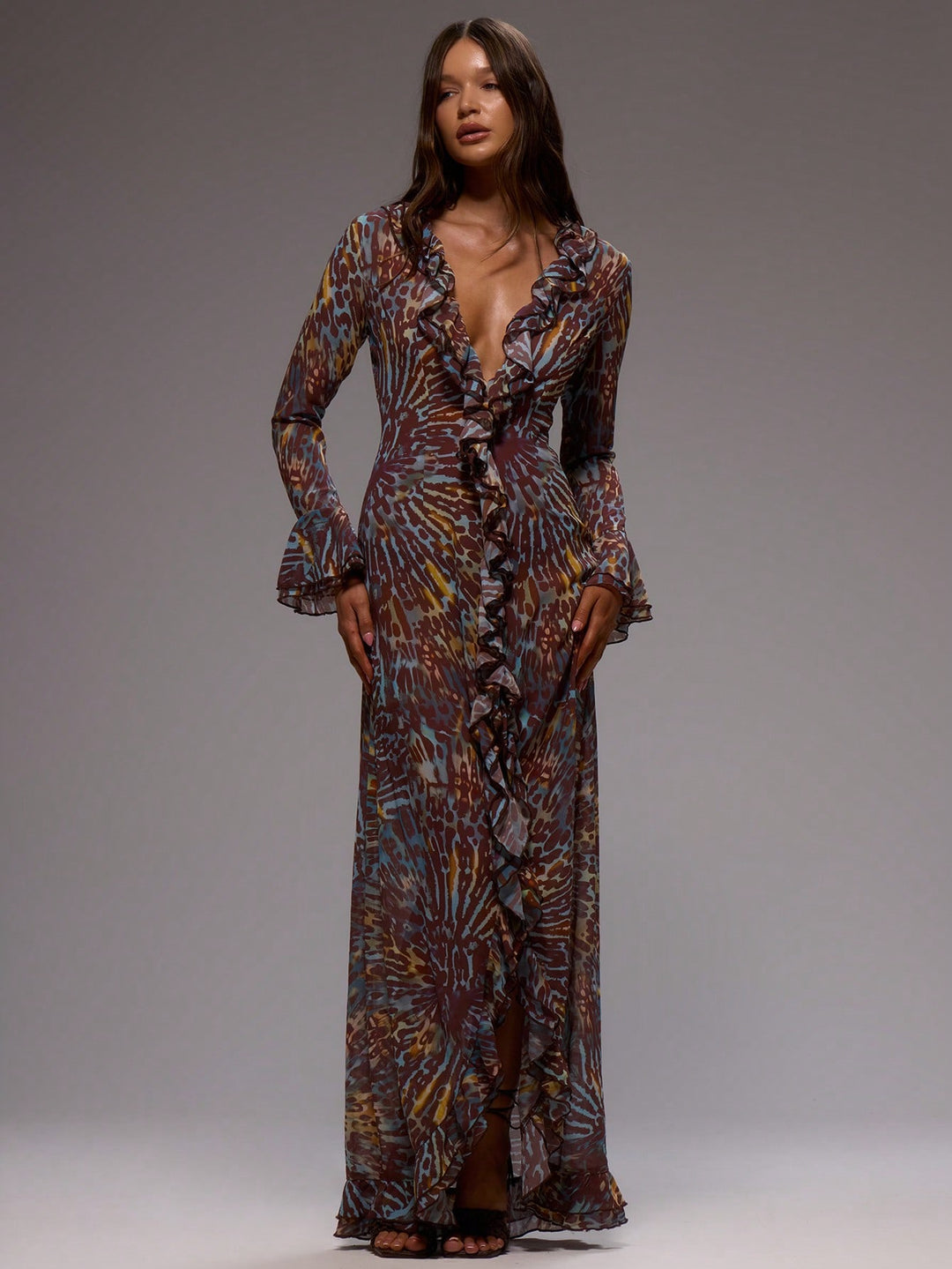 Rochie maxi SHEIN, mix culori