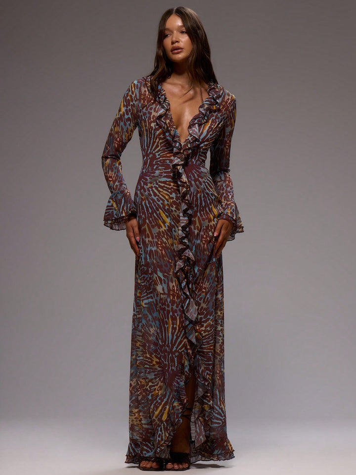 Rochie maxi SHEIN, mix culori