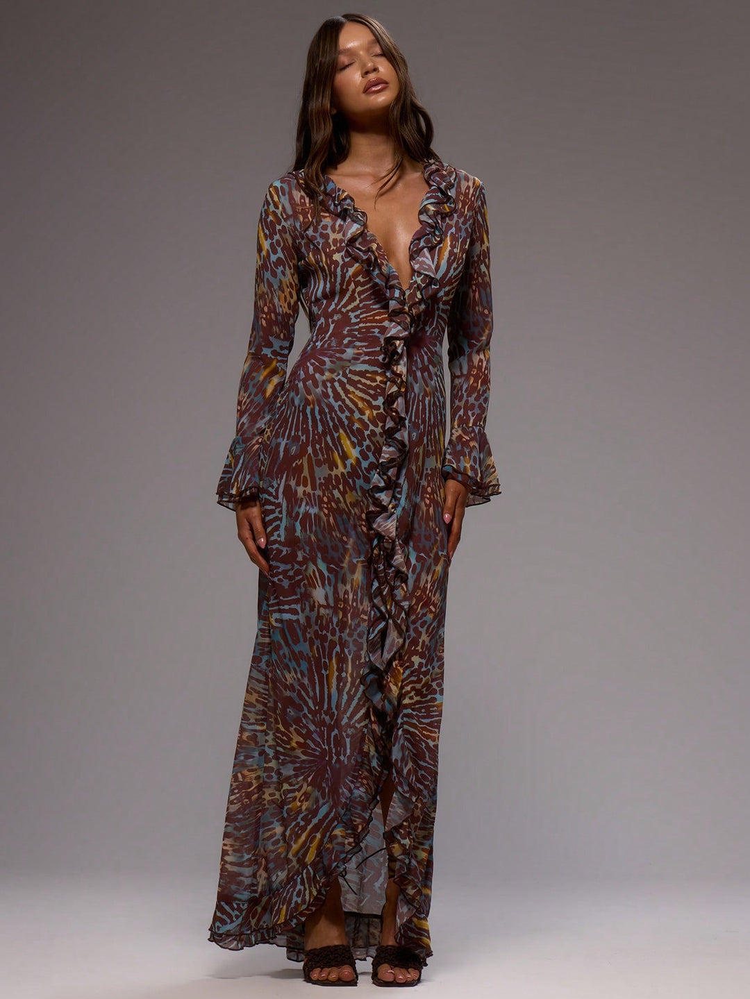 Rochie maxi SHEIN, mix culori