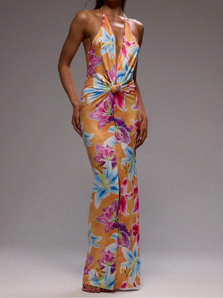 Rochie maxi SHEIN, mix culori