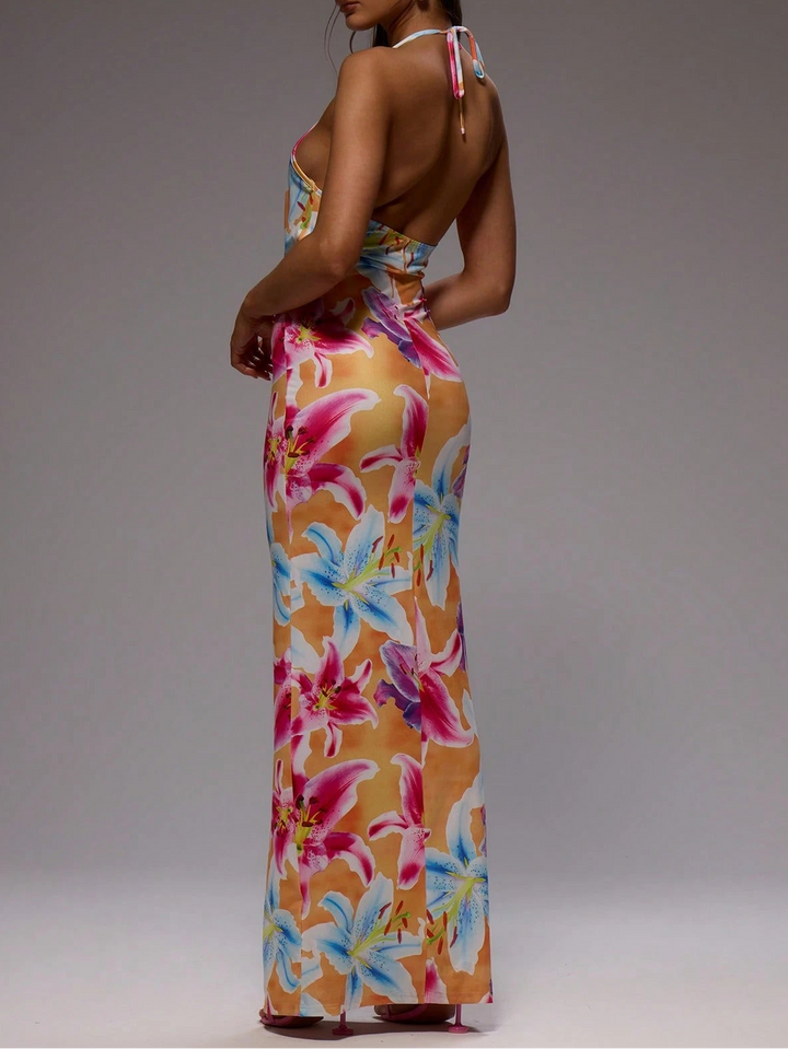 Rochie maxi SHEIN, mix culori
