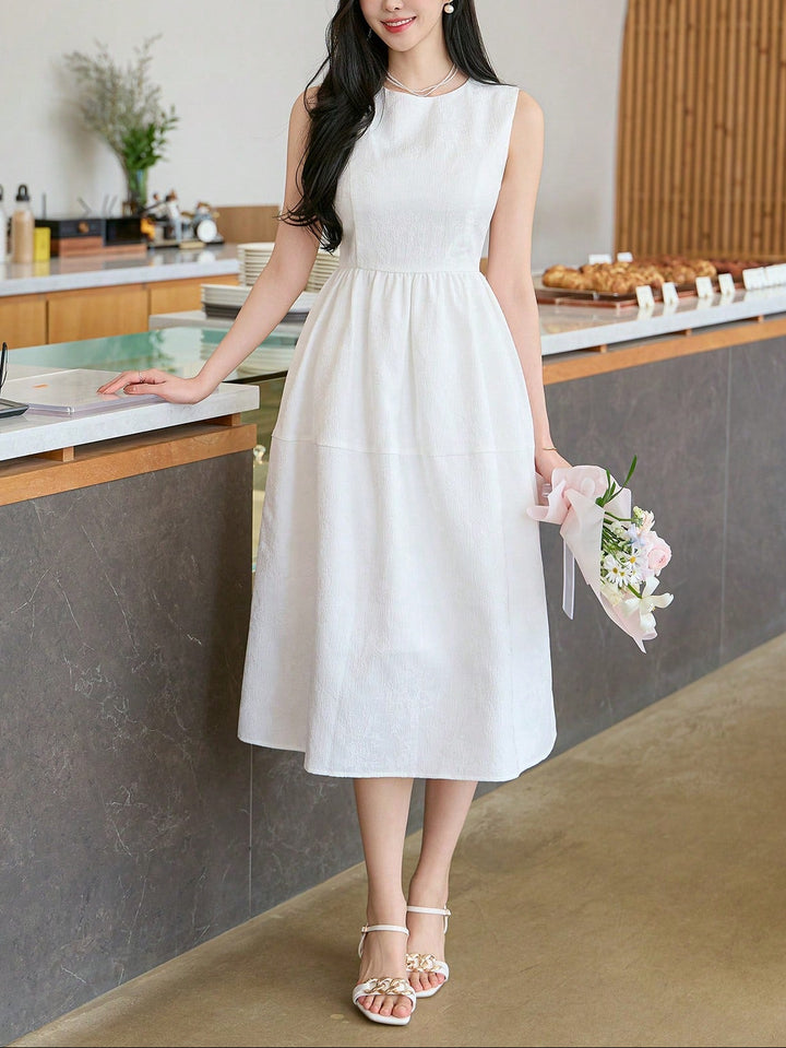 Rochie midi Shein, alb