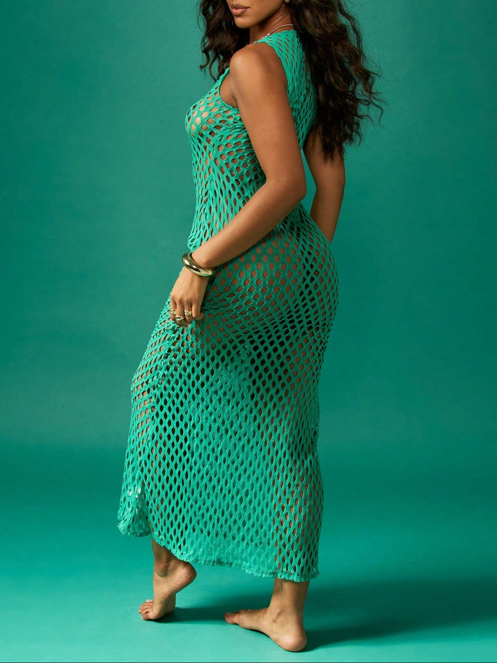 Rochie de plajă SHEIN, verde