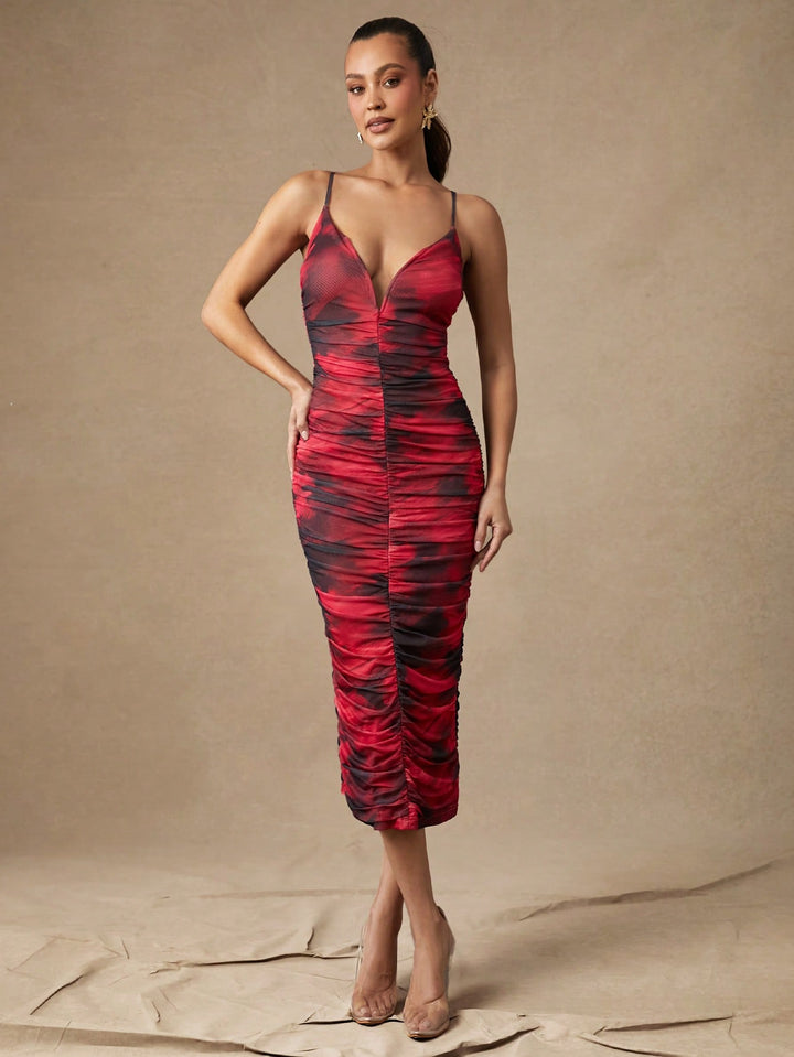 Rochie maxi SHEIN, mix culori