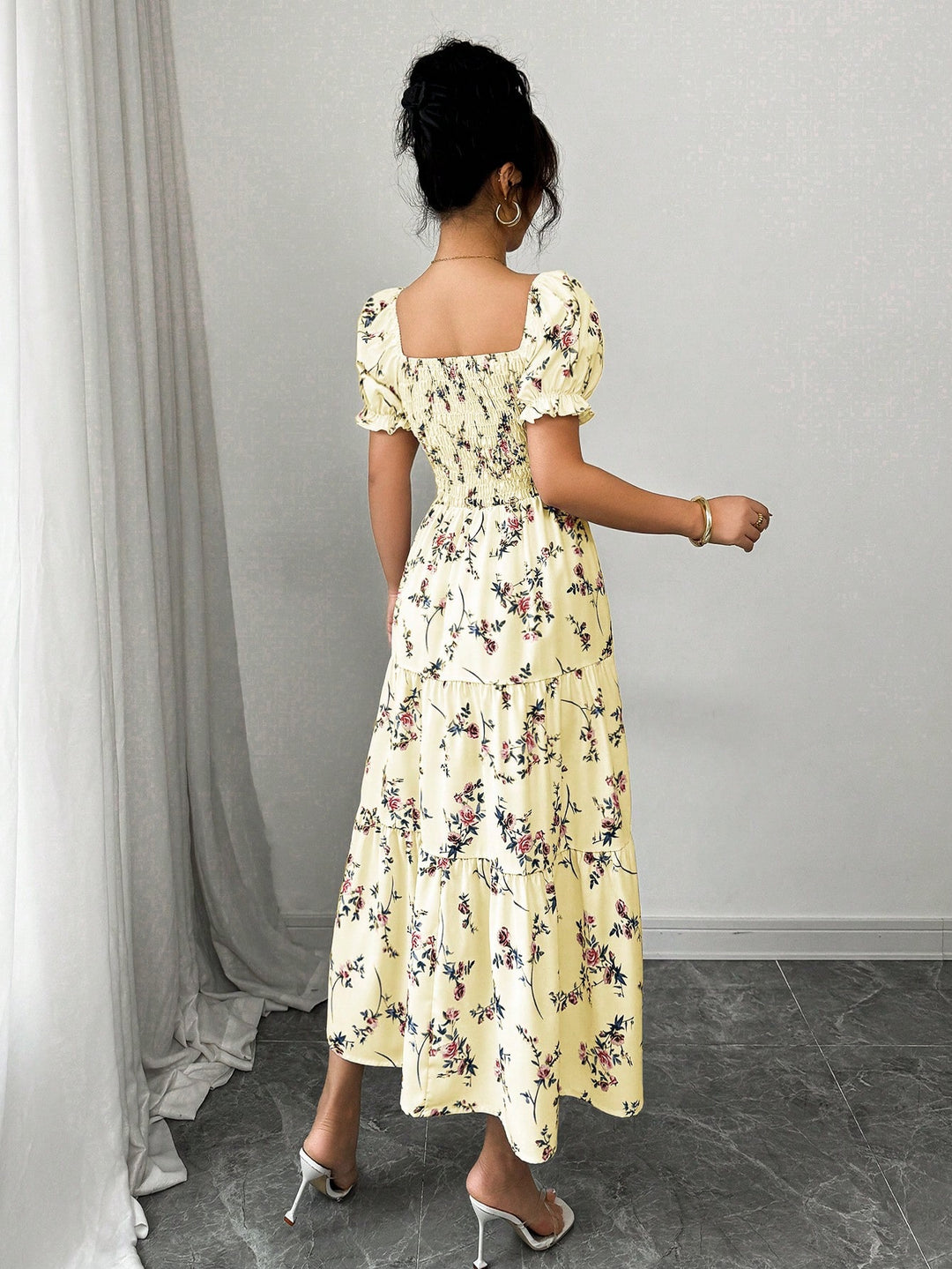 Rochie maxi SHEIN, galben