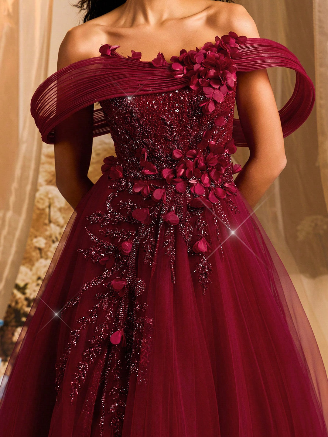 Rochie maxi SHEIN, vișiniu