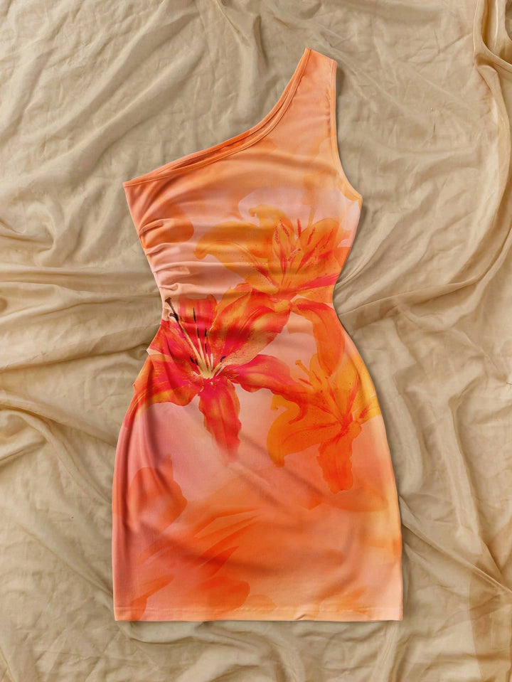 Rochie mini Shein, portocaliu
