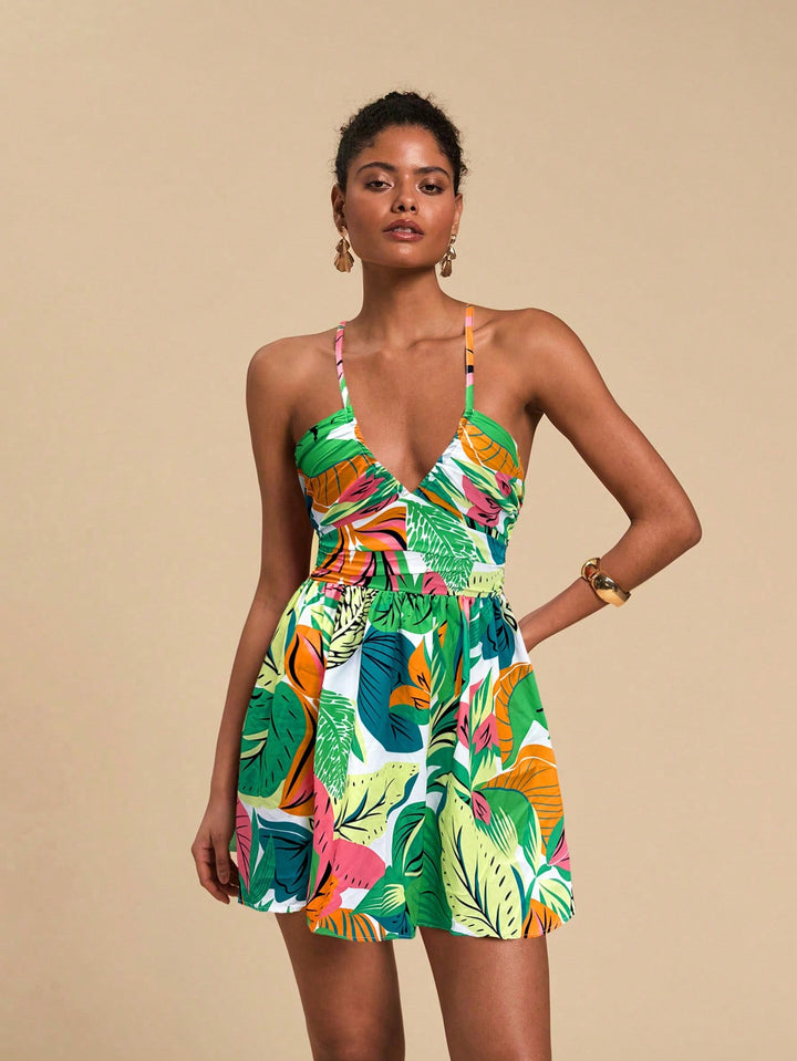 Rochie mini SHEIN, verde