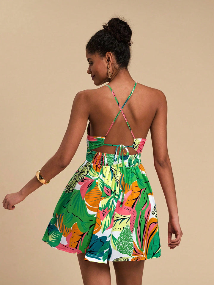 Rochie mini SHEIN, verde