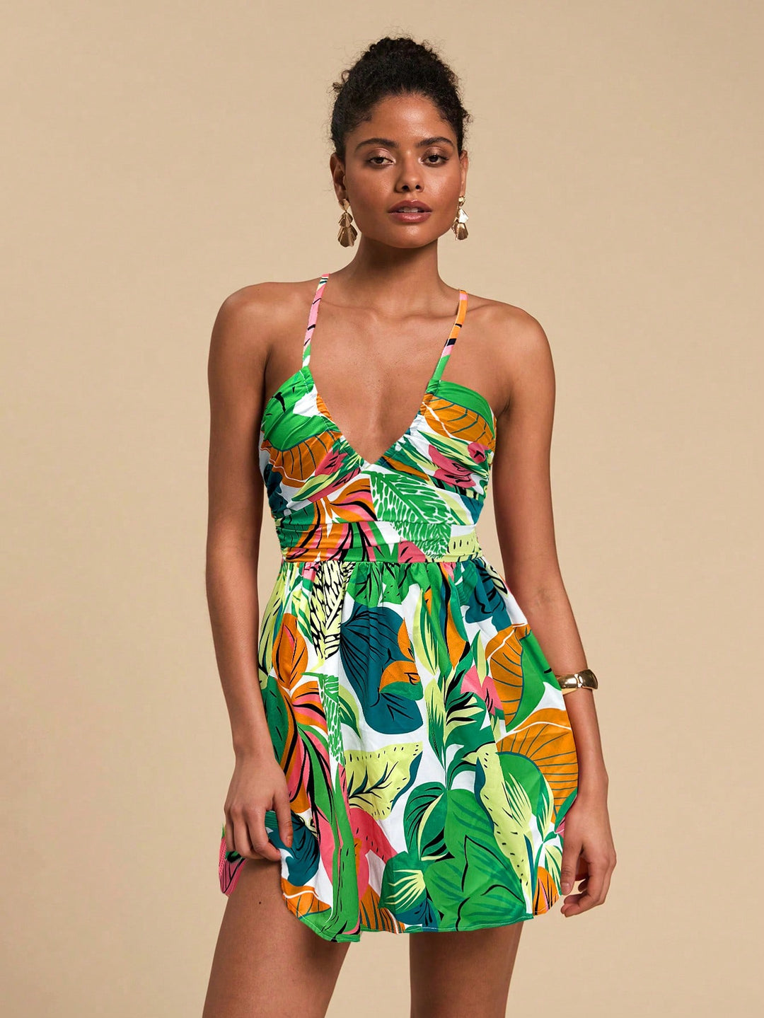 Rochie mini SHEIN, verde