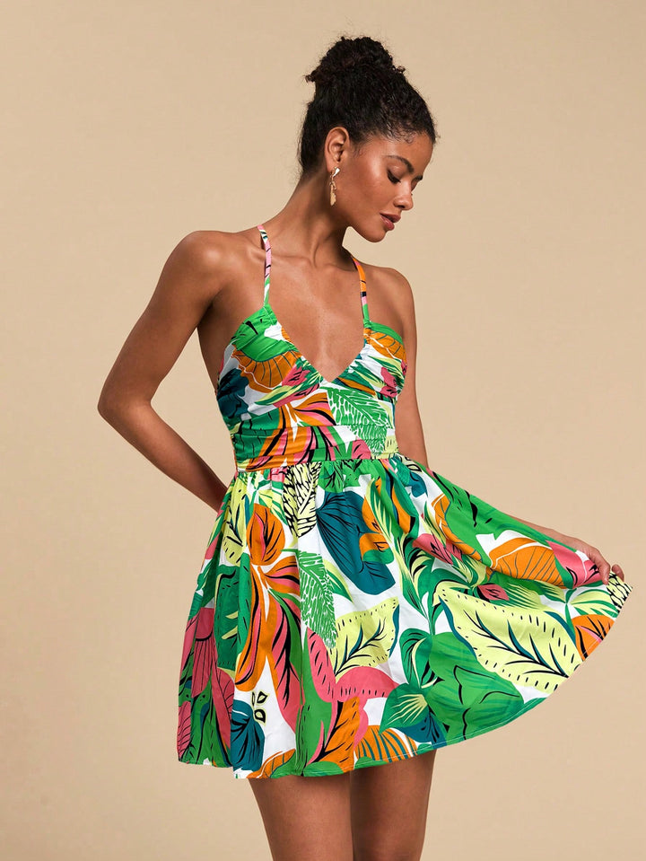 Rochie mini SHEIN, verde