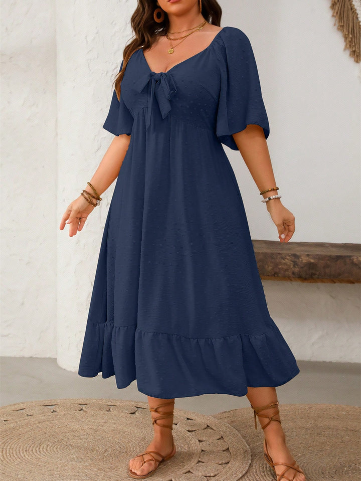 Rochie midi Shein Curve+, albastru