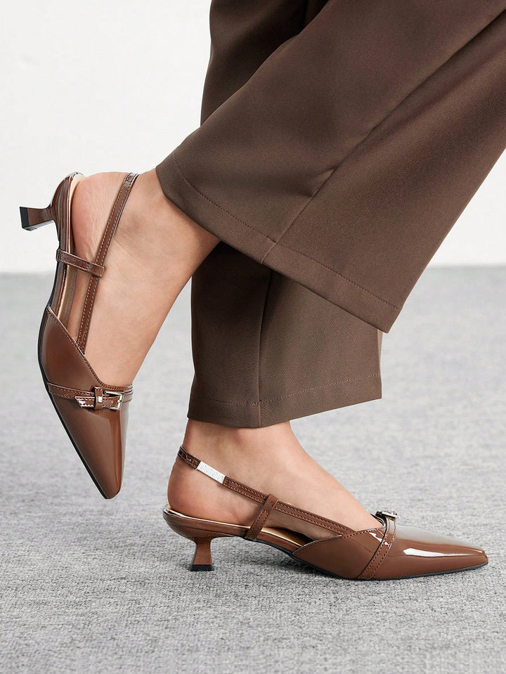 SHEIN High-Heel Shoes, brown