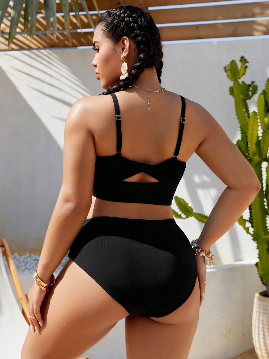 Costum de baie SHEIN, negru