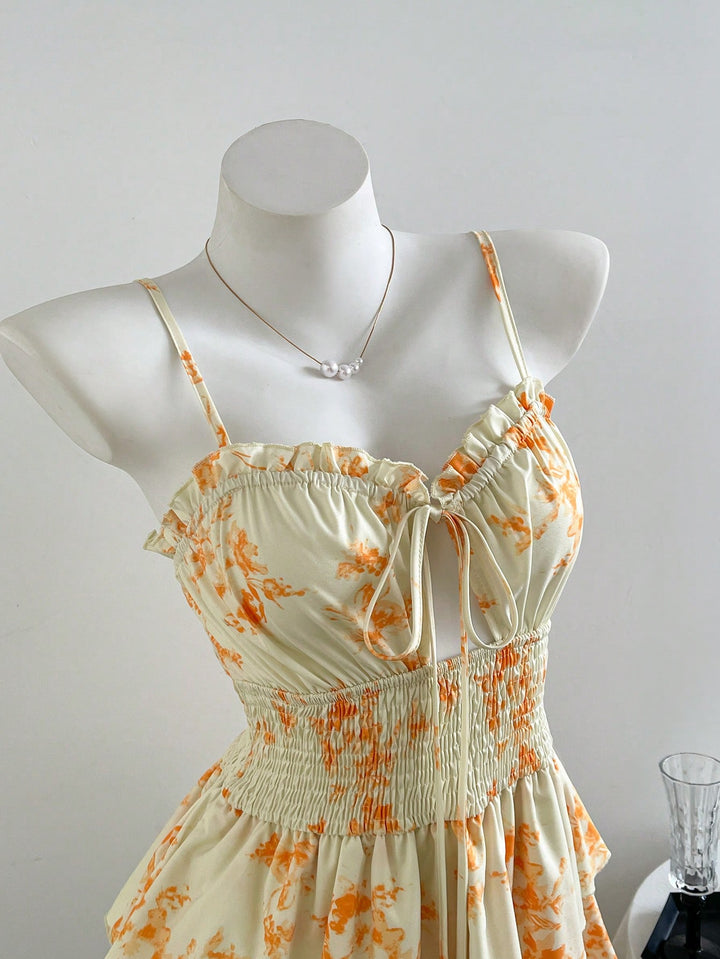 Rochie mini SHEIN, galben