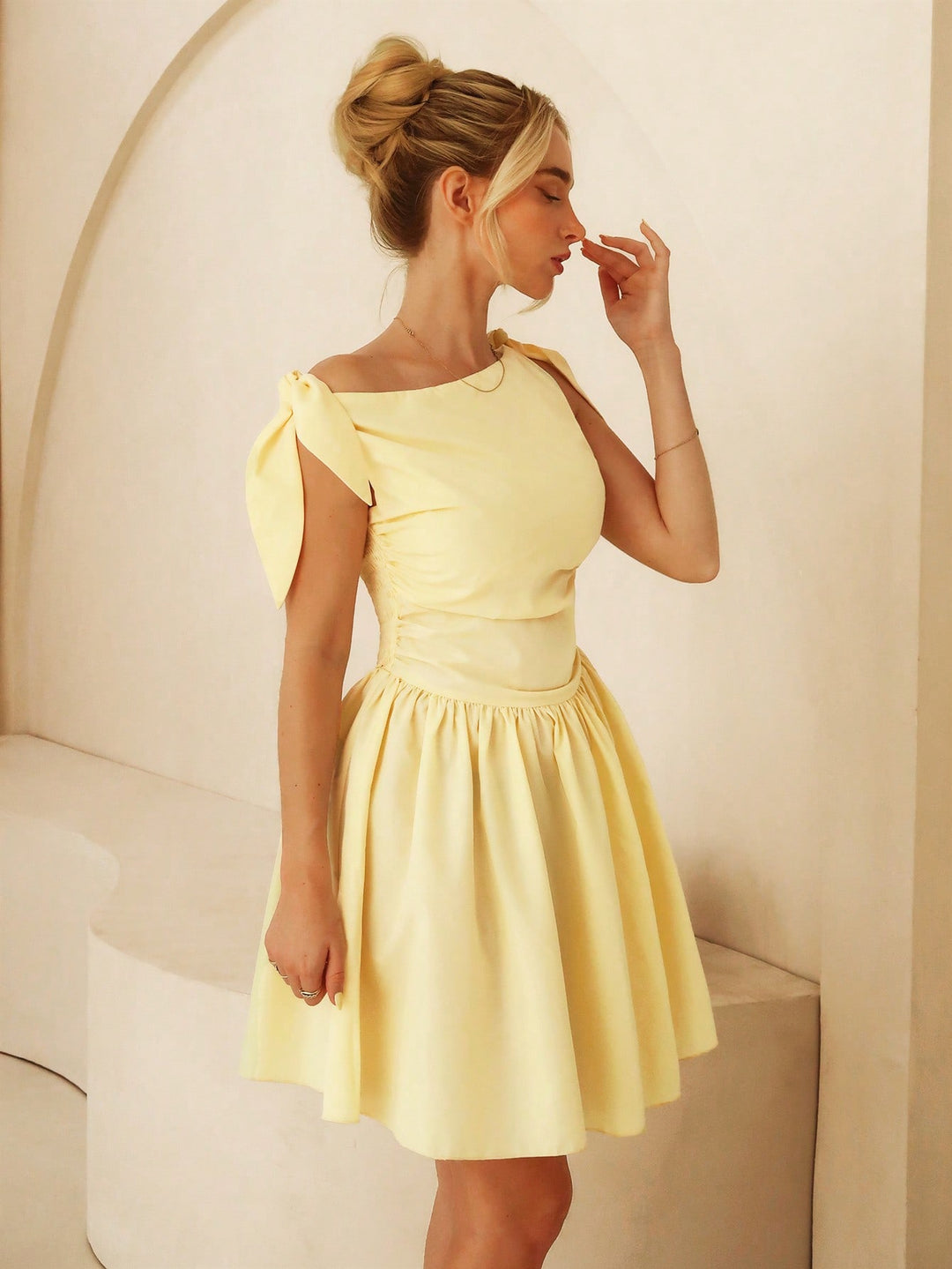 Rochie mini SHEIN, galben