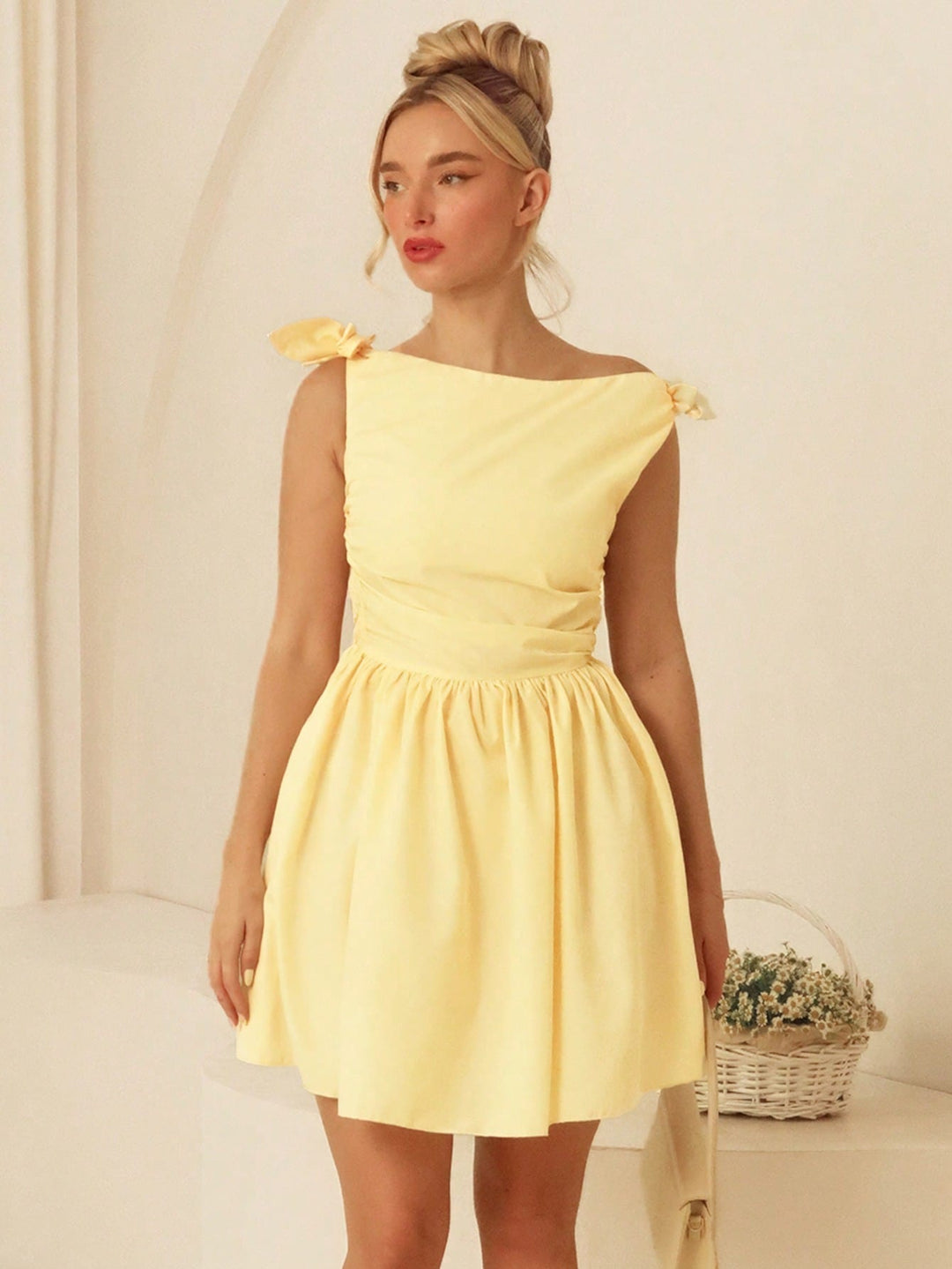 Rochie mini SHEIN, galben