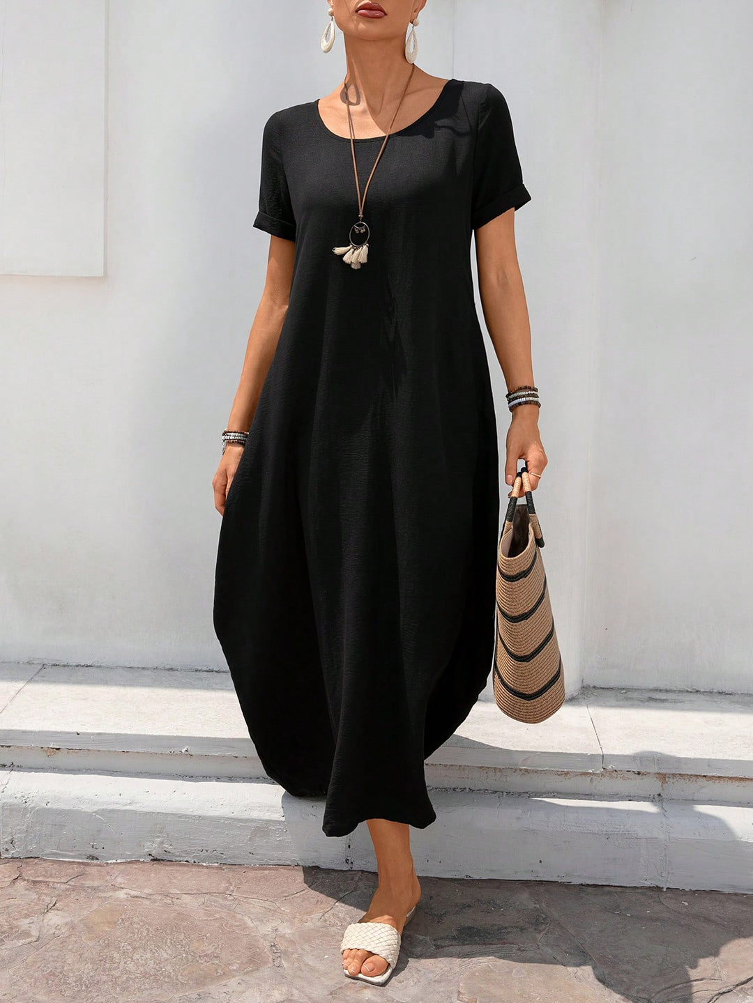 Rochie maxi SHEIN, negru