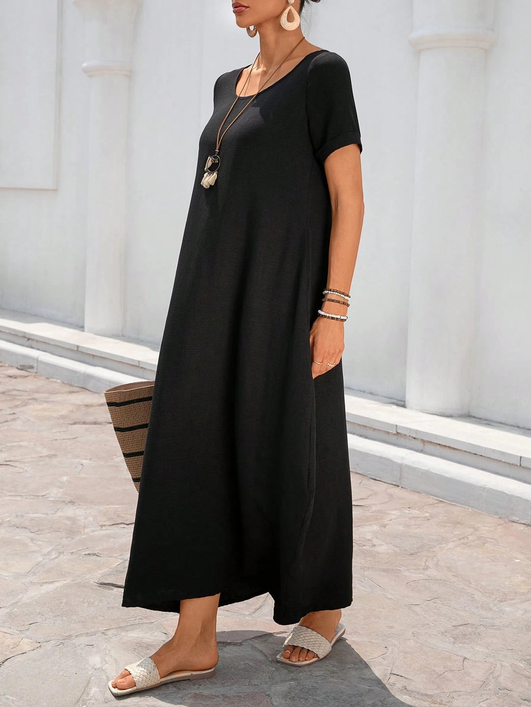 Rochie maxi SHEIN, negru