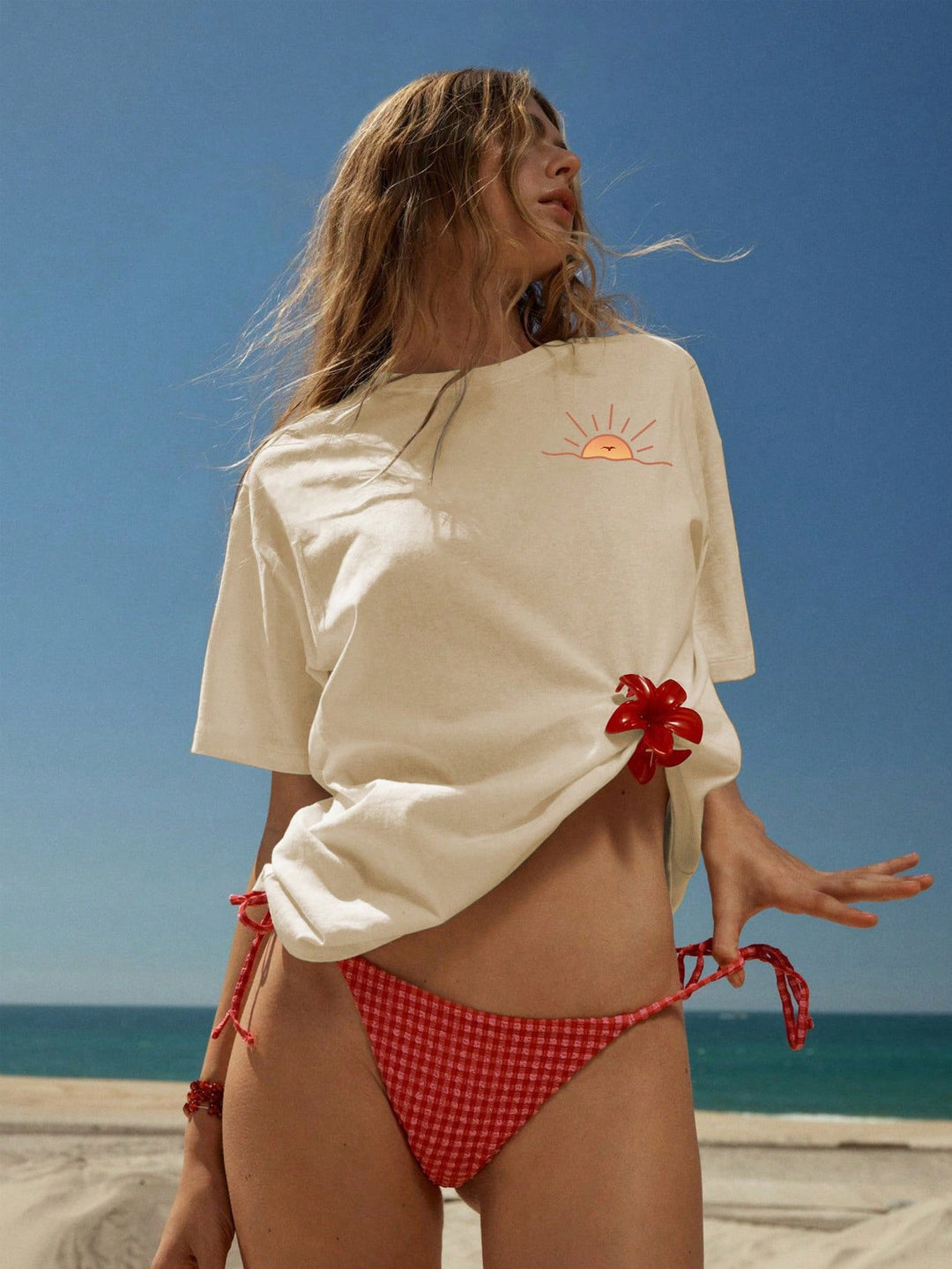 Tricou SHEIN, portocaliu