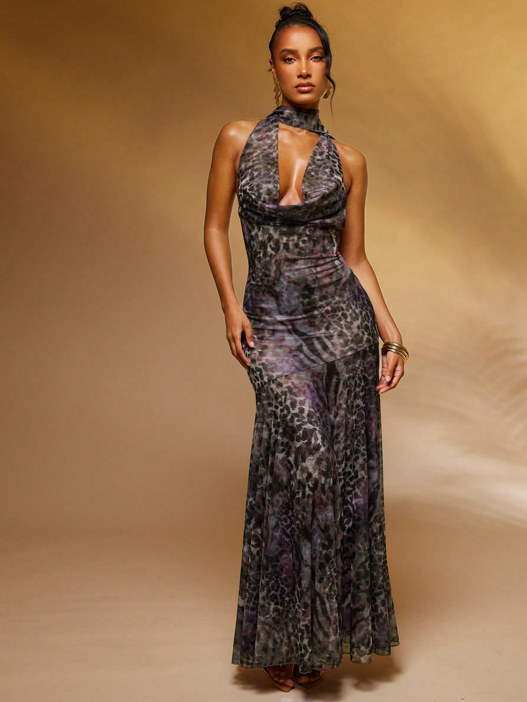 Rochie maxi SHEIN, mix culori