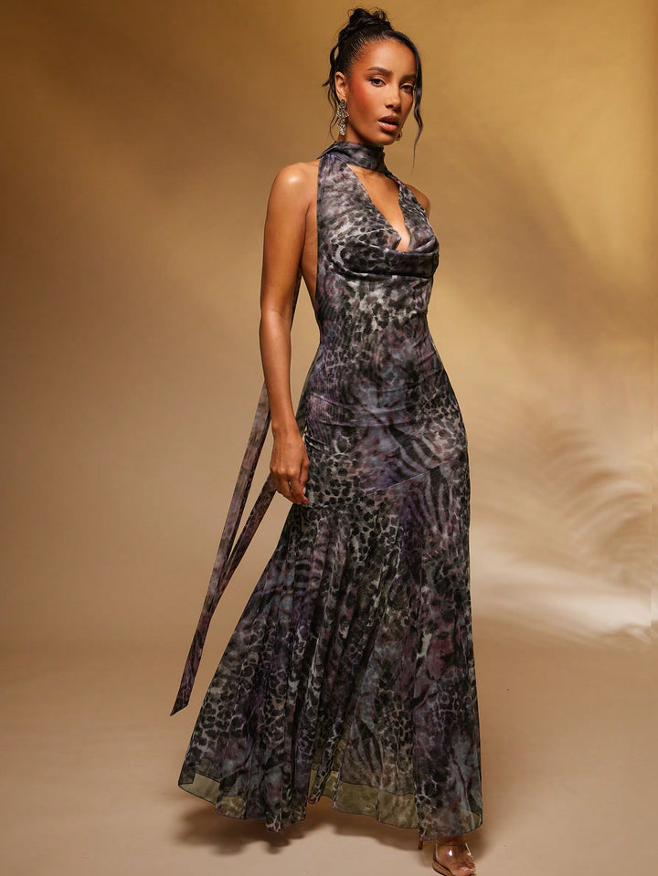 Rochie maxi SHEIN, mix culori