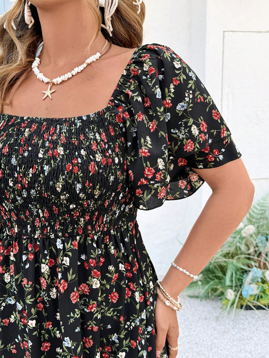 Rochie maxi SHEIN, mix culori