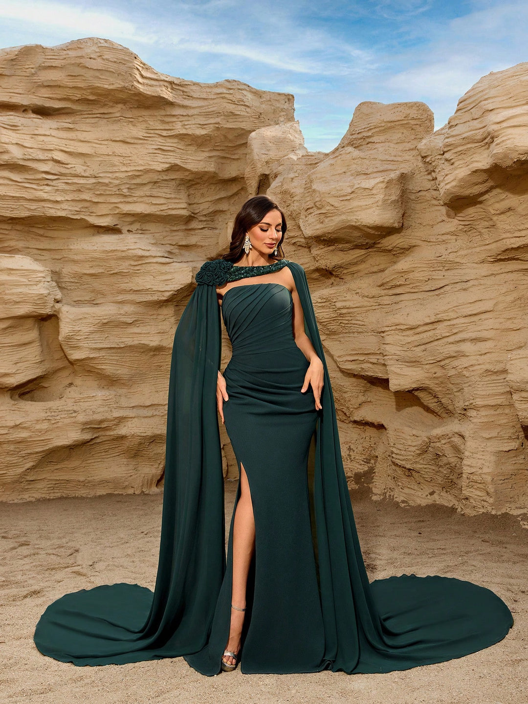 Rochie SHEIN, verde
