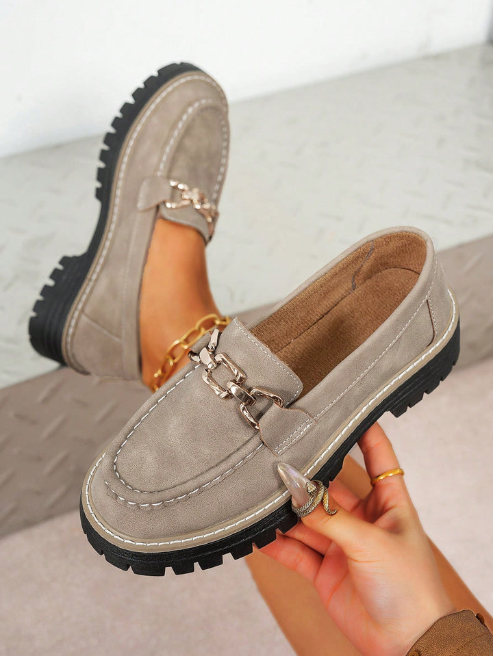 Mocasini SHEIN, kaki