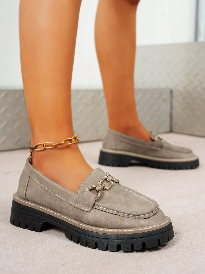 Mocasini SHEIN, kaki