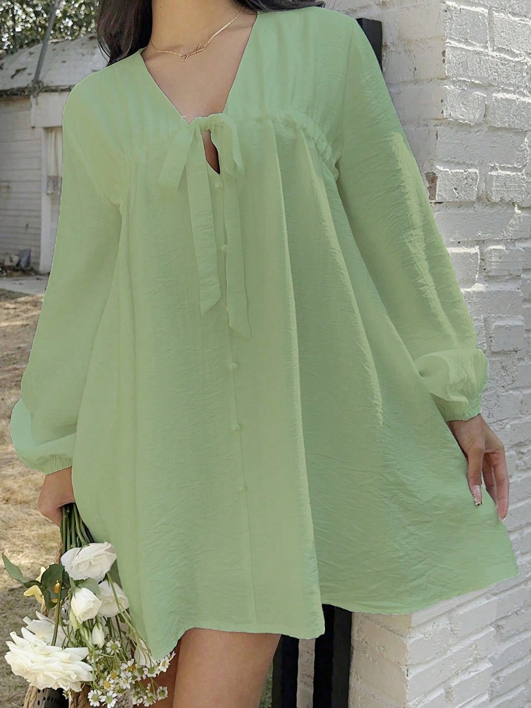 Rochie scurtă SHEIN, verde