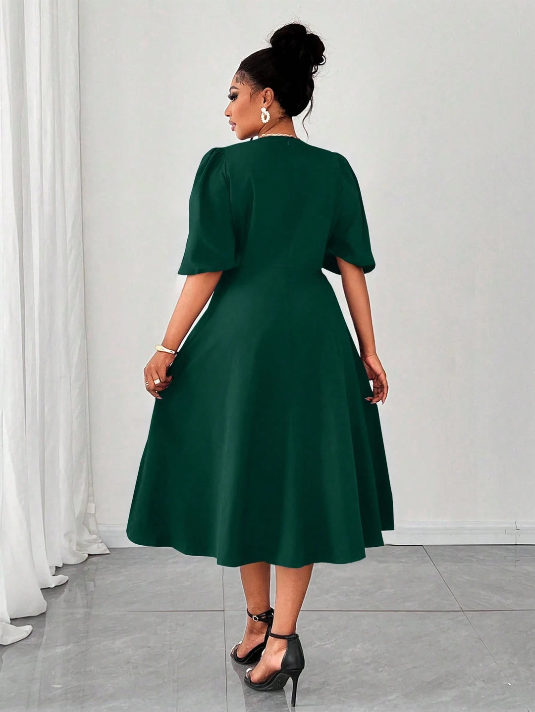 Rochie midi SHEIN, verde