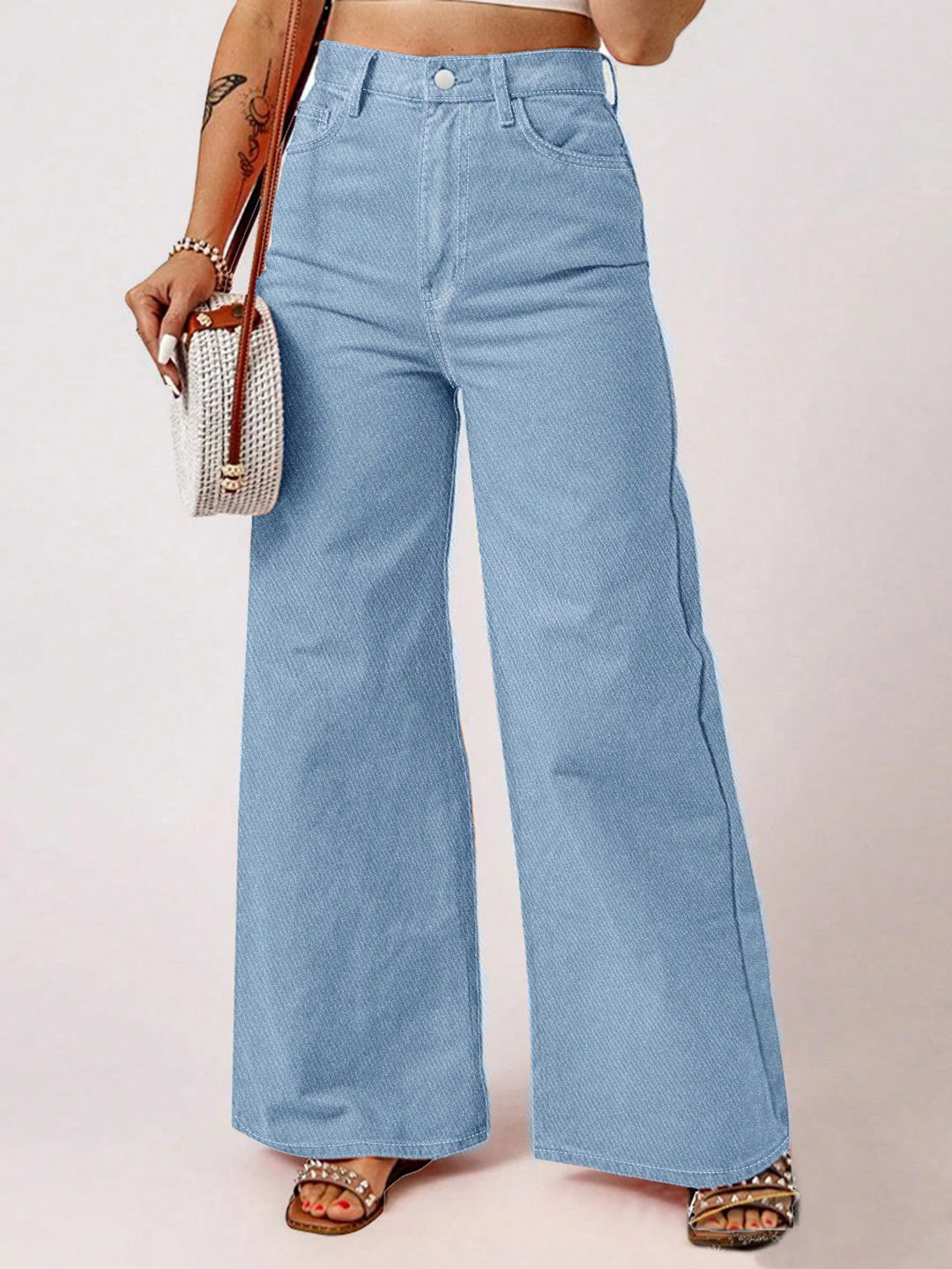Pantaloni SHEIN, albastru