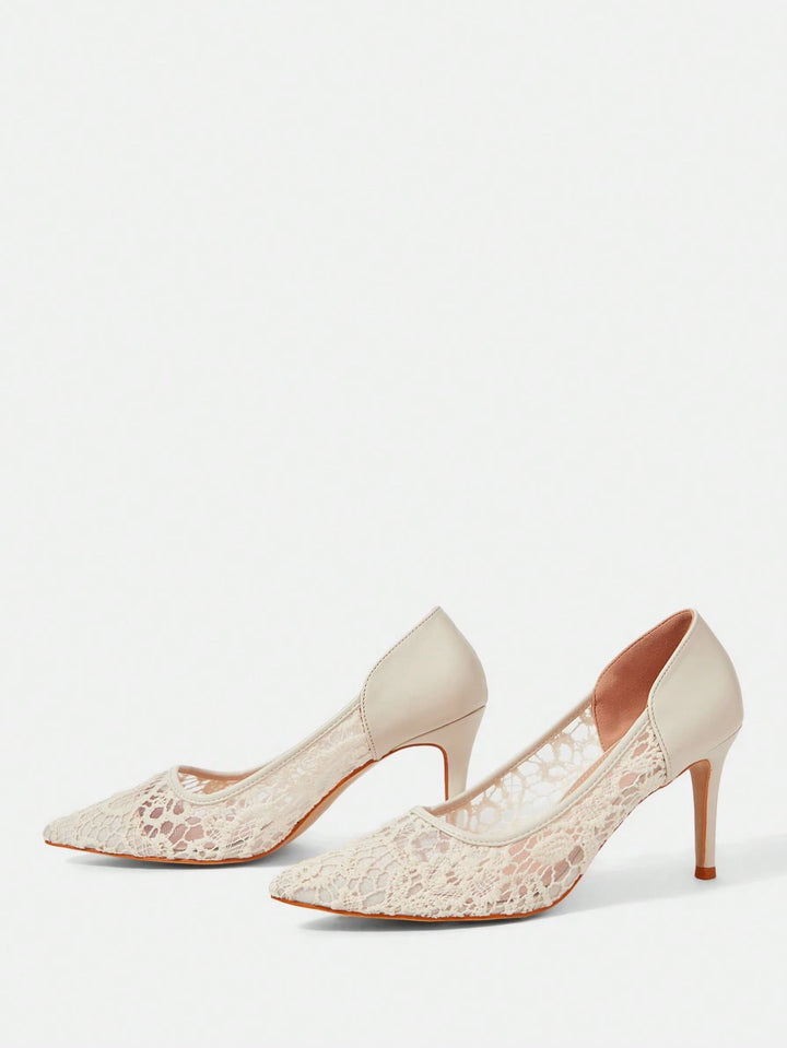 Pantofi cu toc SHEIN, bej