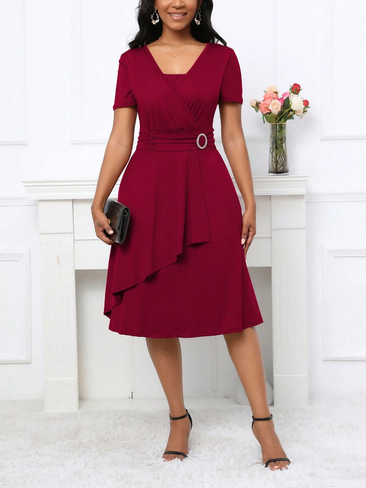 Rochie midi SHEIN, vișiniu