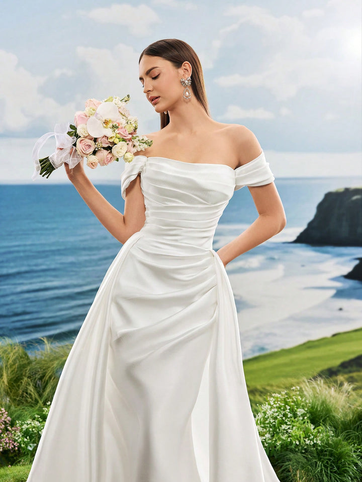 Rochie de ocazie și bridal SHEIN, alb