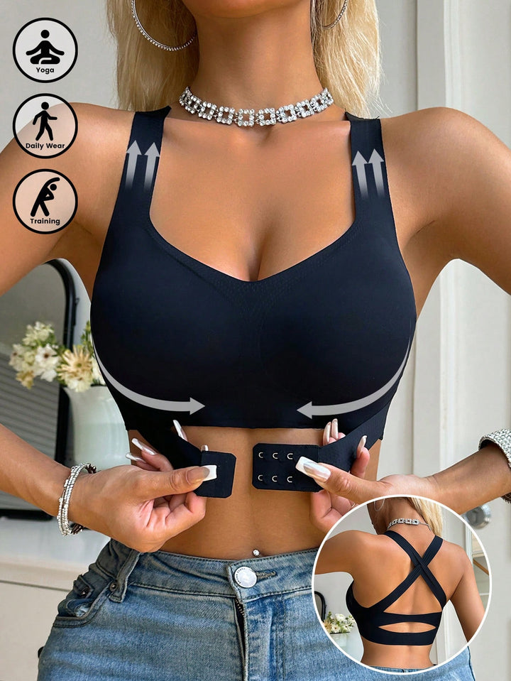 Bustieră sport SHEIN, negru