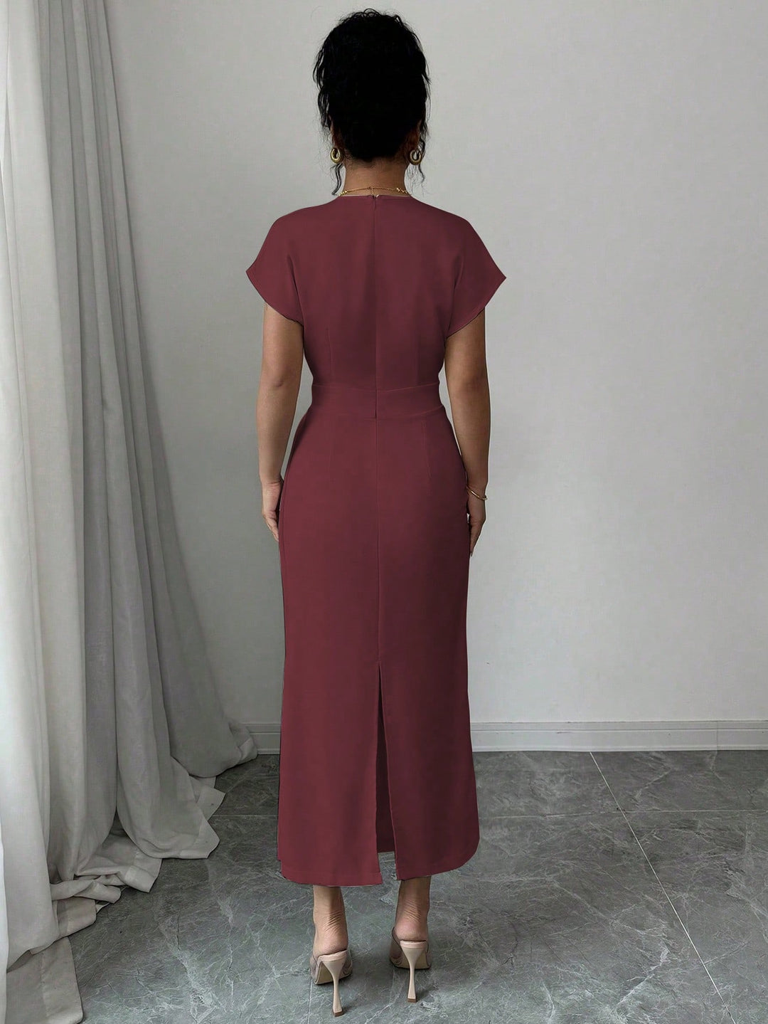 Rochie maxi SHEIN, vișiniu