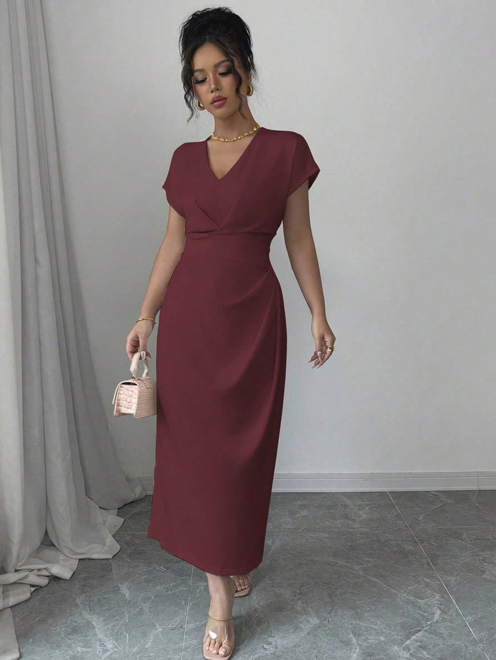 Rochie maxi SHEIN, vișiniu