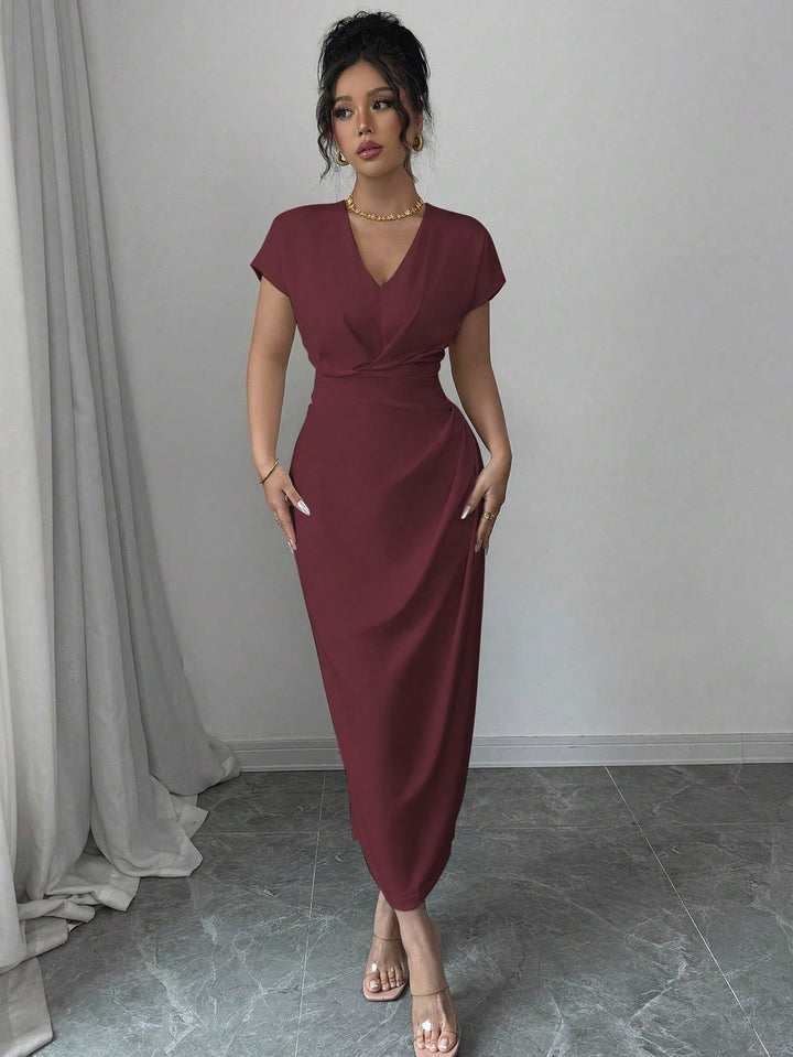 Rochie maxi SHEIN, vișiniu