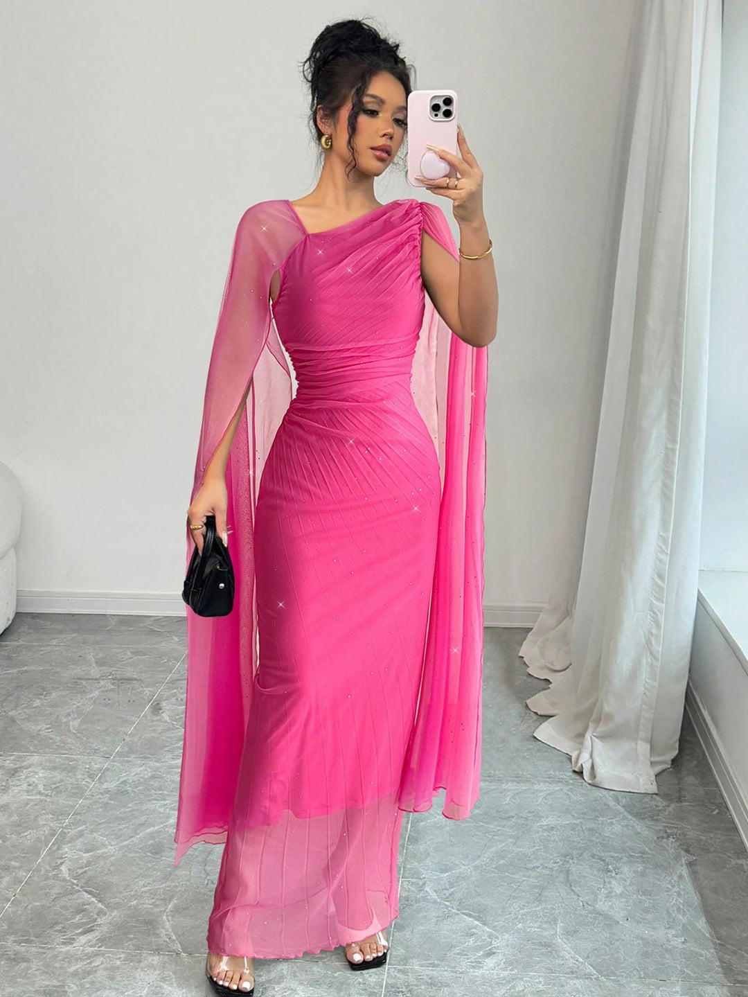 Rochie de ocazie SHEIN, roz