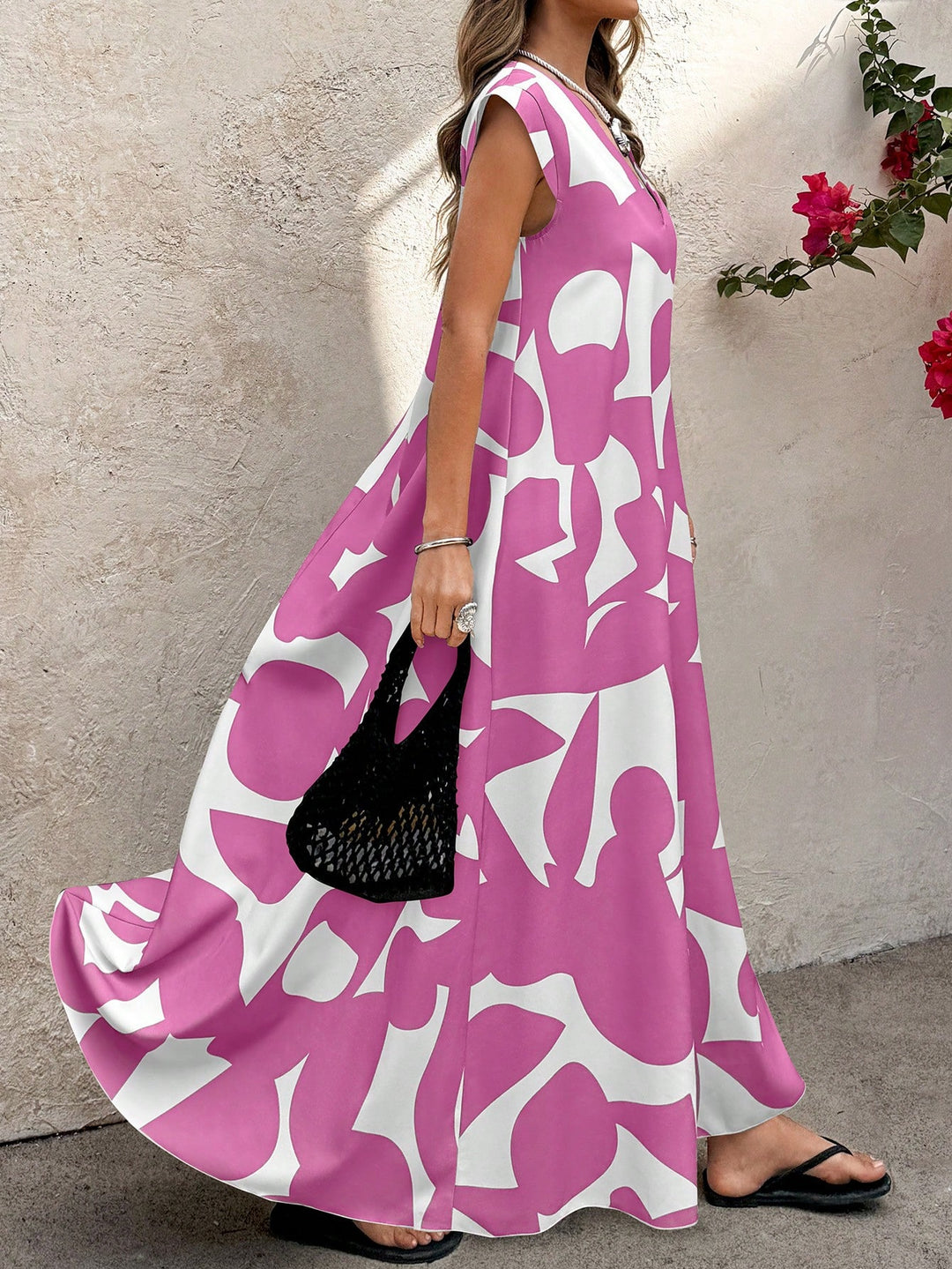 Rochie maxi SHEIN, mix culori
