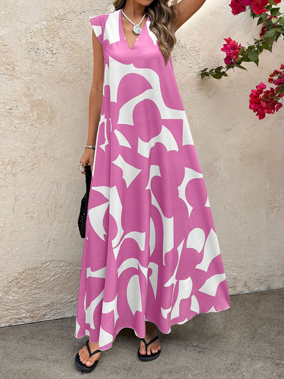 Rochie maxi SHEIN, mix culori