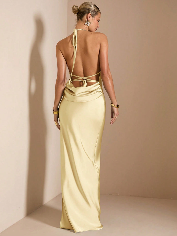 Rochie maxi SHEIN, galben