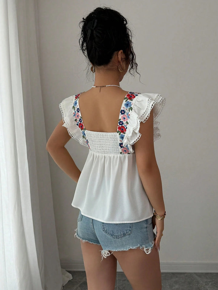 SHEIN top, fehér
