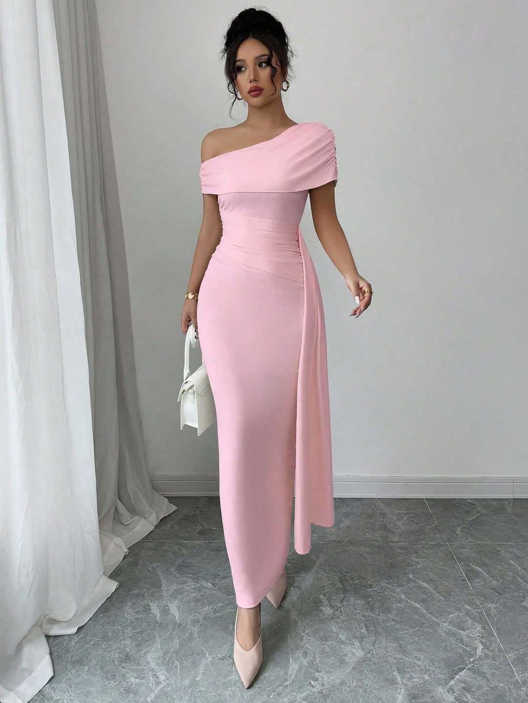 Rochie maxi SHEIN, roz